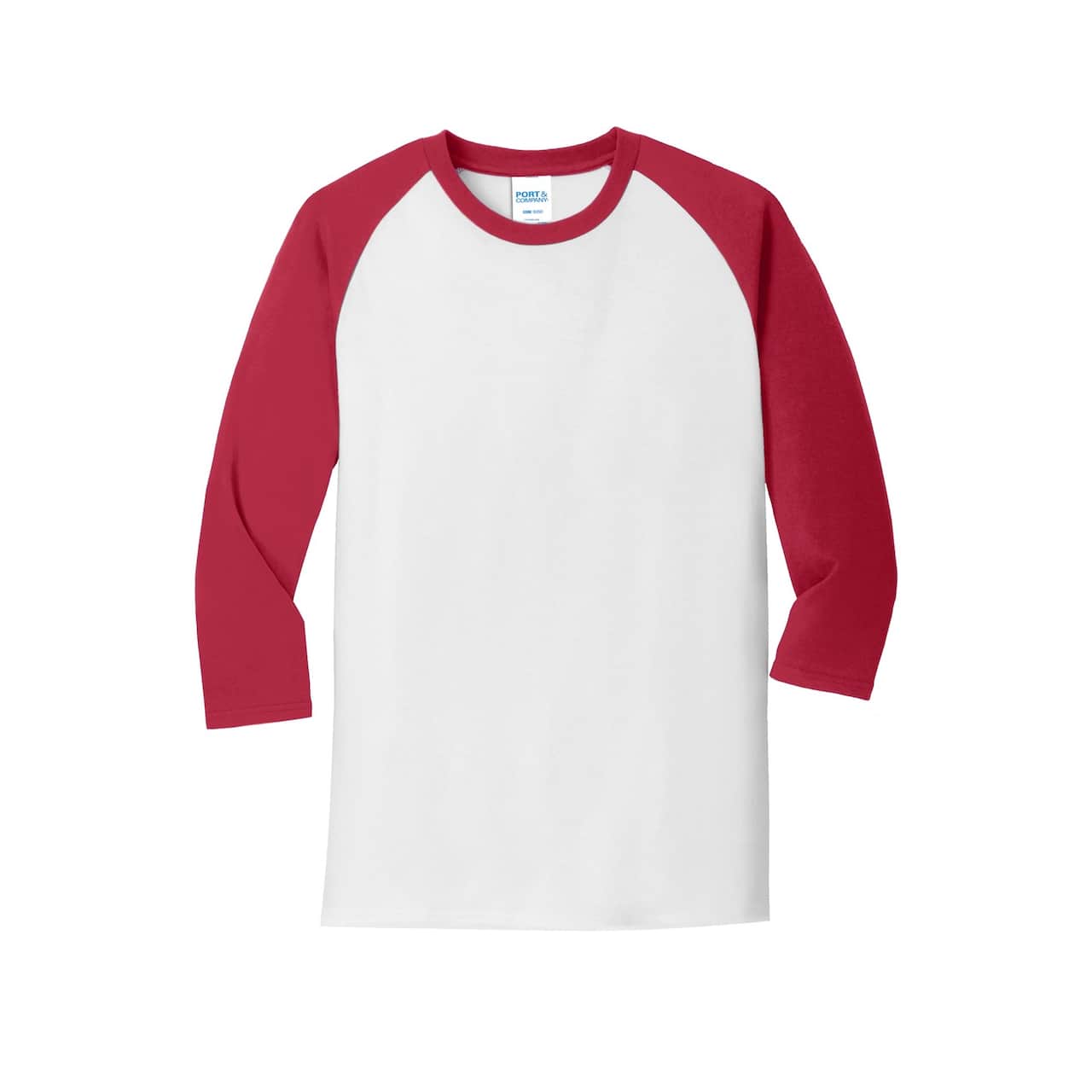 Port & Company® Core Blend 3/4-Sleeve Raglan Tee
